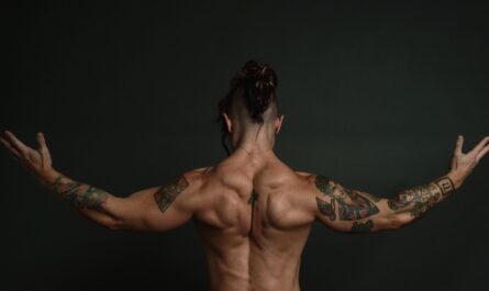 Kortney Olson back muscles